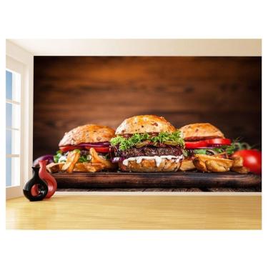 Imagem de Papel De Parede 3D Alimentos Lanches Artesanais 3,5M Al419