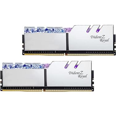 Imagem de G.SKILL Trident Z Royal Series (Intel XMP) DDR4 RAM 32 GB (2 x 16GB) 4000MT/s CL18-22-22-42 1,40V Memória de computador desktop UDIMM - Prata (F4-4000C18D-32GTRS)
