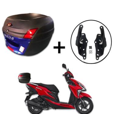 Imagem de Baú para moto Awa Proos 34 Litros com Suporte para Baú Honda Elite 125