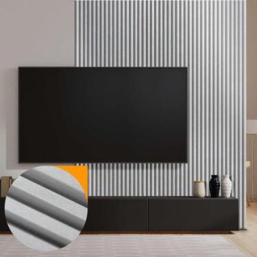 Imagem de Revestimento de Parede 3D PVC Cambará Cinza Perfeito 2,9m x 16cm - Ope
