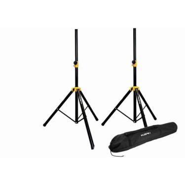 Imagem de Kit 2 Tripe Caixa Som Ksr Full Metal Suporte 5 Reg Cs1 + Bag - KSR PRO