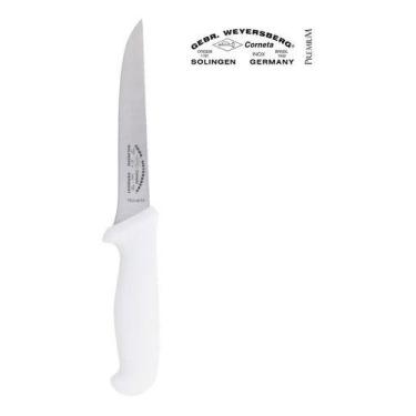 Imagem de Faca Desossar Carne Açougue Profissional Corneta Premium 6pl Cor Branc