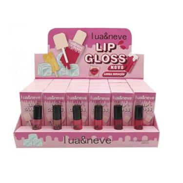 Imagem de Caixa 24 Lip Gloss Batom Picolé Longa Duração Lua & Neve - Lua&neve