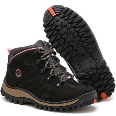 Imagem de Bota Tenis Adventure 2206 Coturno Feminina Treking 100% Couro - SBL, P
