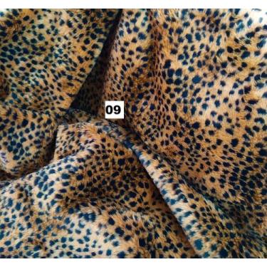 Imagem de Tecido Pelúcia Pele Estampada Animal Print Chinelos Pantufas Ursinhos 