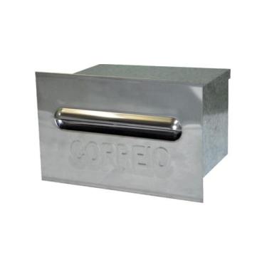 Imagem de Caixa de Correio Para Cartas Galvinox Embutir 20x21x12cm - Metal Mig