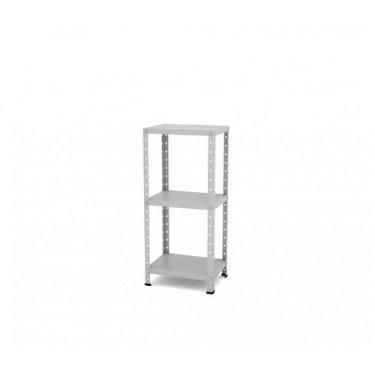 Imagem de Estante de Aço Multiuso de Canto Pandin 90 cm Cinza Cristal