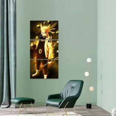 Imagem de Quadro Naruto Uzumaki Mosaico Vertical decorativo - Loja Wall Frame