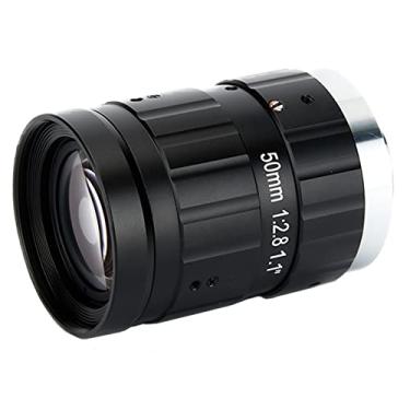 Imagem de Lente industrial 20MP 2.8 cm 50mm f/2.8 Lris manual e foco para câmeras de visão de máquina de montagem C de alta resolução