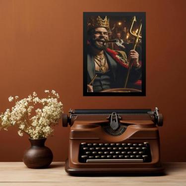 Imagem de Quadro Decorativo Exu Rei Do Cabaré 33x24cm - com vidro - Quadros On-l