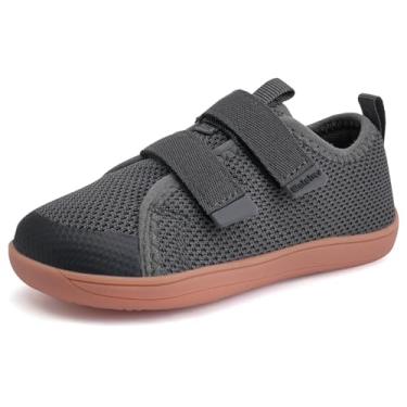 Imagem de WateLves sapatos infantis largos e descalços para crianças pequenas os primeiros sapatos de caminhada meninas meninos tênis minimalistas respiráveis ​​de queda zero com biqueira larga natura