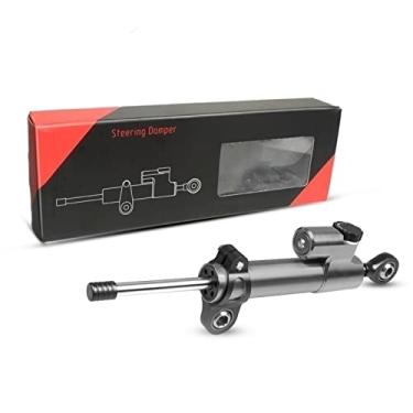 Imagem de HEPUP Controle de segurança do amortecedor de direção CNC para motocicleta CBR650F CBR 650F CBR650 F CB650F CBR650F (255 mm preto cinza)