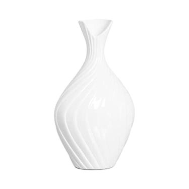 Imagem de Vaso Decorativo Branco Decoração de Sala Grande Encanto Clássico