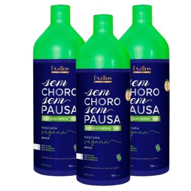 Imagem de Évallos Vegana Sem Choro Sem Pausa Kit 3 Progressiva 1000ml
