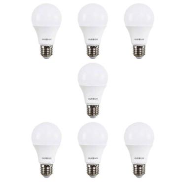Imagem de 7 Lâmpada LED Bulbo 9w Superled Ouro Biv 6500k Ourolux