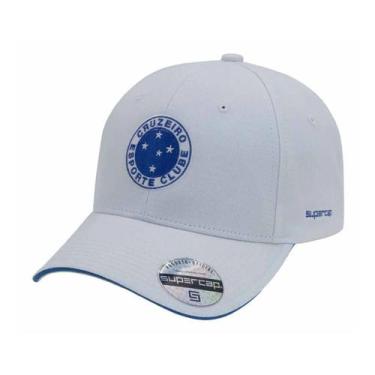 Imagem de Boné Cruzeiro Símbolo Bordado SuperCap Branco - Masculino, Único, Bran