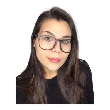 Imagem de Armação Óculos Grau Feminino Quadrada Sky Marrom