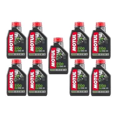 Imagem de Oleo Motul 5100 10w30 Honda Cb600 Hornet Semi Sintético 1L Moto 4T - 9 unidades - Pronta Entrega nf