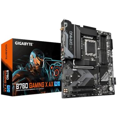 Imagem de Placa Mãe Gigabyte B760 GAMING X AX WiFI (LGA 1700/4xDDR5/HDMI/DisplayPort/USB 3.2/M.2)