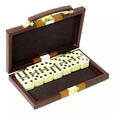 Imagem de Jogo de Dominó 28 Peças 9mm com Maleta Home &amp; More