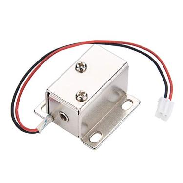 Imagem de Trava Elétrica Eletromagnética Solenóide de Alta Segurança para Armário de Portas e Gaveta de Acesso Ao Projeto Eletromagnético de Controle de Porta Com 12V Baixa Bloqueio de