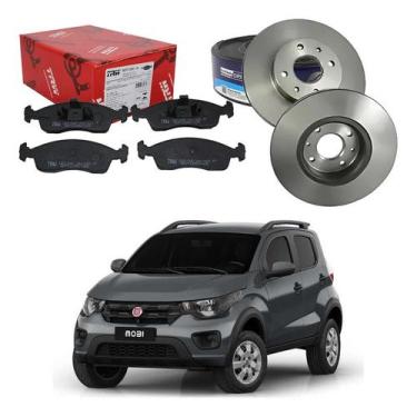 Imagem de Kit Disco Pastilha Freio Fiat Mobi Way 1.0 2017 A 2021 - MDS
