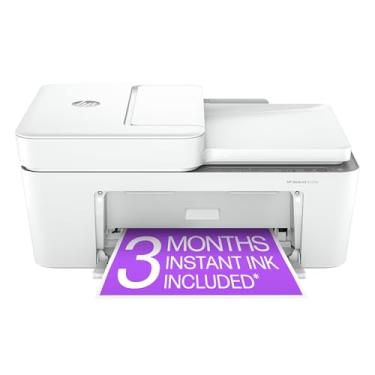 Imagem de HP DeskJet 4255e Impressora a jato de tinta colorida sem fio, scanner, copiadora, melhor para casa, teste instantâneo de tinta de 3 meses incluído (588S6A)