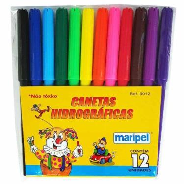 Imagem de Canetinha Hidrográfica 12 Cores Maripel
