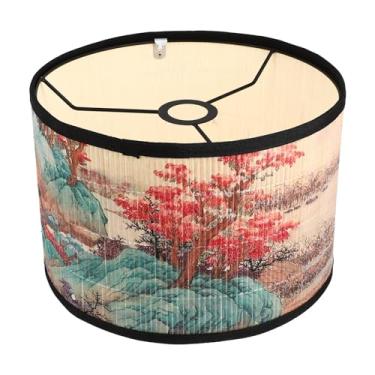 Imagem de Kichvoe Abajur De Bambu - Luminária Pendente Criativa Decoração Chaminé Teto