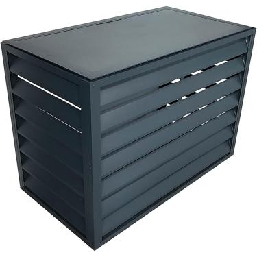 Imagem de Ar condicionado ao ar livre cobre cerca de privacidade, tampa de proteção da unidade de condensação, grades de proteção para ar condicionado e bombas de calor, capas de privacidade de alumín