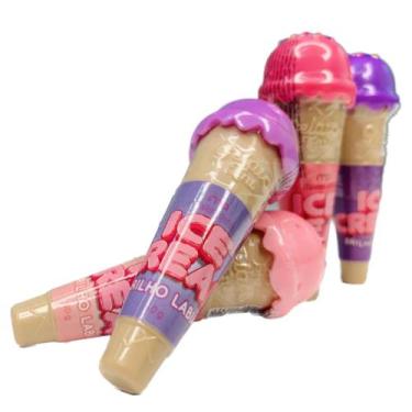 Imagem de Brilho Labial Ice Cream Sorvetinho Maria Pink