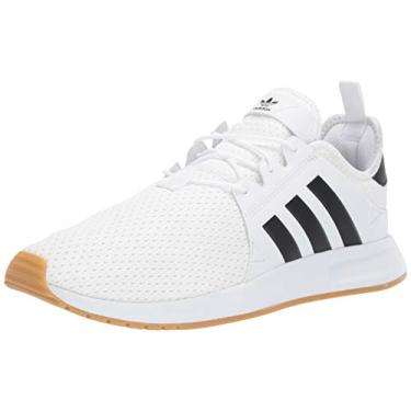 Imagem de adidas Originals Tênis de corrida masculino X_PLR, Branco/Núcleo Preto/Goma, 7.5