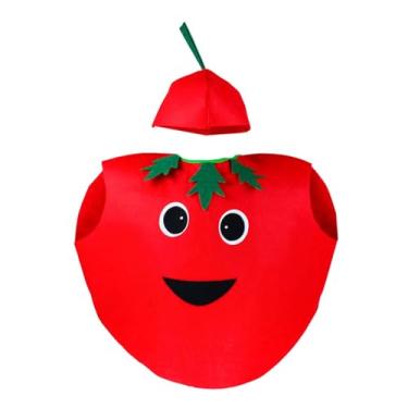 Imagem de LCSVCCXA Fantasia Infantil de Frutas, Fantasia Infantil Cosplay, Portátil, Fofa, Novidade, Vestimenta para Dramatização, Adereços de Halloween, Festa Temática, Tomate