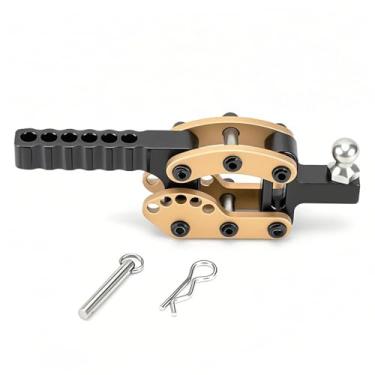 Imagem de DashRC RC Trailer Hook, RC Metal Adjustable Trailer Tow Hook Hitch Receiver for 1/10 RC Crawler TRX4 SCX10 GEN7 GEN8 Accessories Upgrades