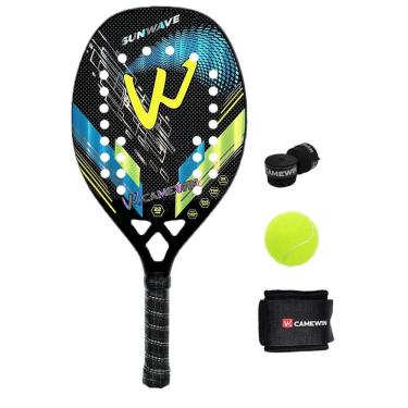 Imagem de Raquete de tênis de padel CAMEWIN em fibra de carbono 18k 360g + 10g