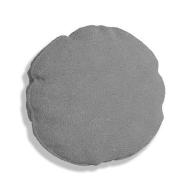 Imagem de Almofada Bolacha Redonda Cookie 40x40 Cm Boucle 7 Decor Cinza Escuro