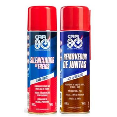 Imagem de Kit Spray Removedor De Junta E Silenciador De Freio Car80