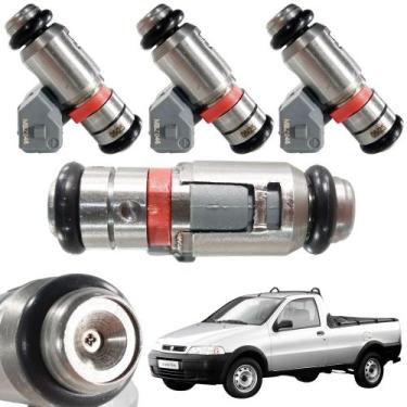 Imagem de Kit 4 Bicos Injetor Strada 1.4 Flex IWP046 Fiat 501.039.02 - Meca Braz