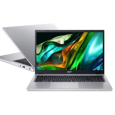 Imagem de Notebook Acer Aspire 3 Intel Core I3- N305 Série N, 8GB RAM Prata Bivolt