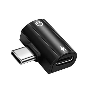 Imagem de USB C to 3.5mm Headphone and Charger Adapter, 2-in-1 USB C PD Charging Port with Aux Audio Jack, Compatible for 15/15 Pro, Mate 60 Pro, Samsung Galaxy S22 S21 S20, Google Pixel 4 3 XL and More