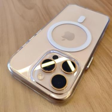 Imagem de RPK KASE Capa para (iPhone 16 Pro), Alumínio, indução magnetica, Proteção Contra Impacto, Desert Titanium - RPK KASE