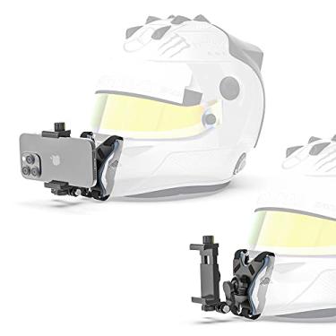 Imagem de SOH Mingying Suporte De Queixo Para Capacete Motocicleta Atualizado Com Clipe Celular Compatível Iphone 15 Pro Max/14/13 Pro/Max/Mini/Samsung, Google, Lg, Pixel, Huawei, Xiaomi, Todos Os Smartphones