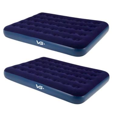 Imagem de Kit 2 Colchões Infláveis Casal Flocked Comfort VG Plus
