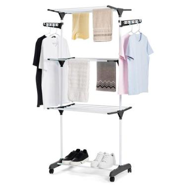 Imagem de Varal de Chão Dobrável 3 Andares Articulado Haste Única - Mm House, Pr