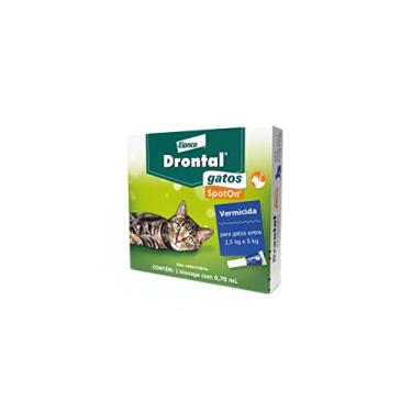 Imagem de Vermífugo Drontal SpotOn para Gatos de 2,5 Kg a 5 Kg - 1 Bisnaga