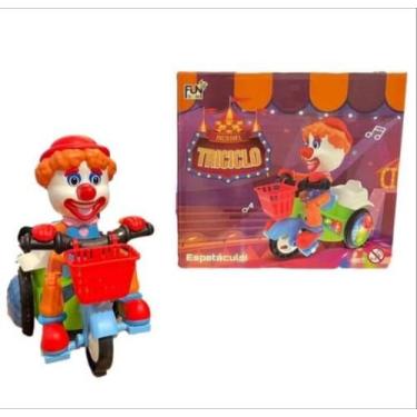 Imagem de Brinquedo Robô Palhaço Empina e Gira 360 Com Sons e Luzes - Soberana B