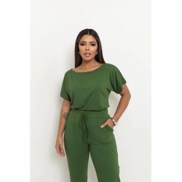 Imagem de Conjunto Moletinho Brenda - Catarina Velásquez, Verde militar, g