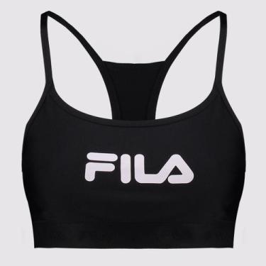 Imagem de Top Fila Train Elastic V Feminino Preto, GG