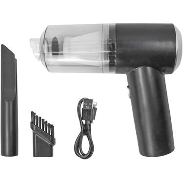 Imagem de Mini Aspirador de Pó Sem Fio Portátil 120W | Alta Sucção 6000Pa Recarregável via USB | Ideal para Carro, Casa, Sofás, Tapetes e Teclados | Leve, Silencioso e Multifuncional (Preto)