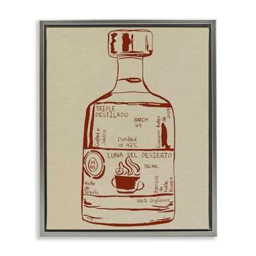 Imagem de Stupell Industries Arte de parede em tela flutuante cinza com essência de licor minimalista por Melissa Wang, 53 x 43 cm